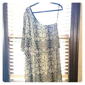 Plus Size One Shoulder Dress